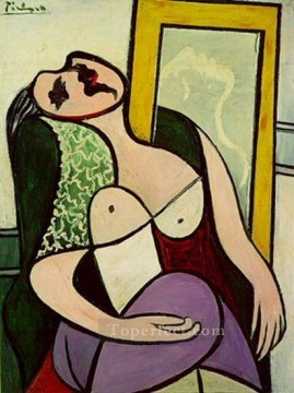  walter - The Sleeper with the Mirror Marie Therese Walter 1932 Pablo Picasso